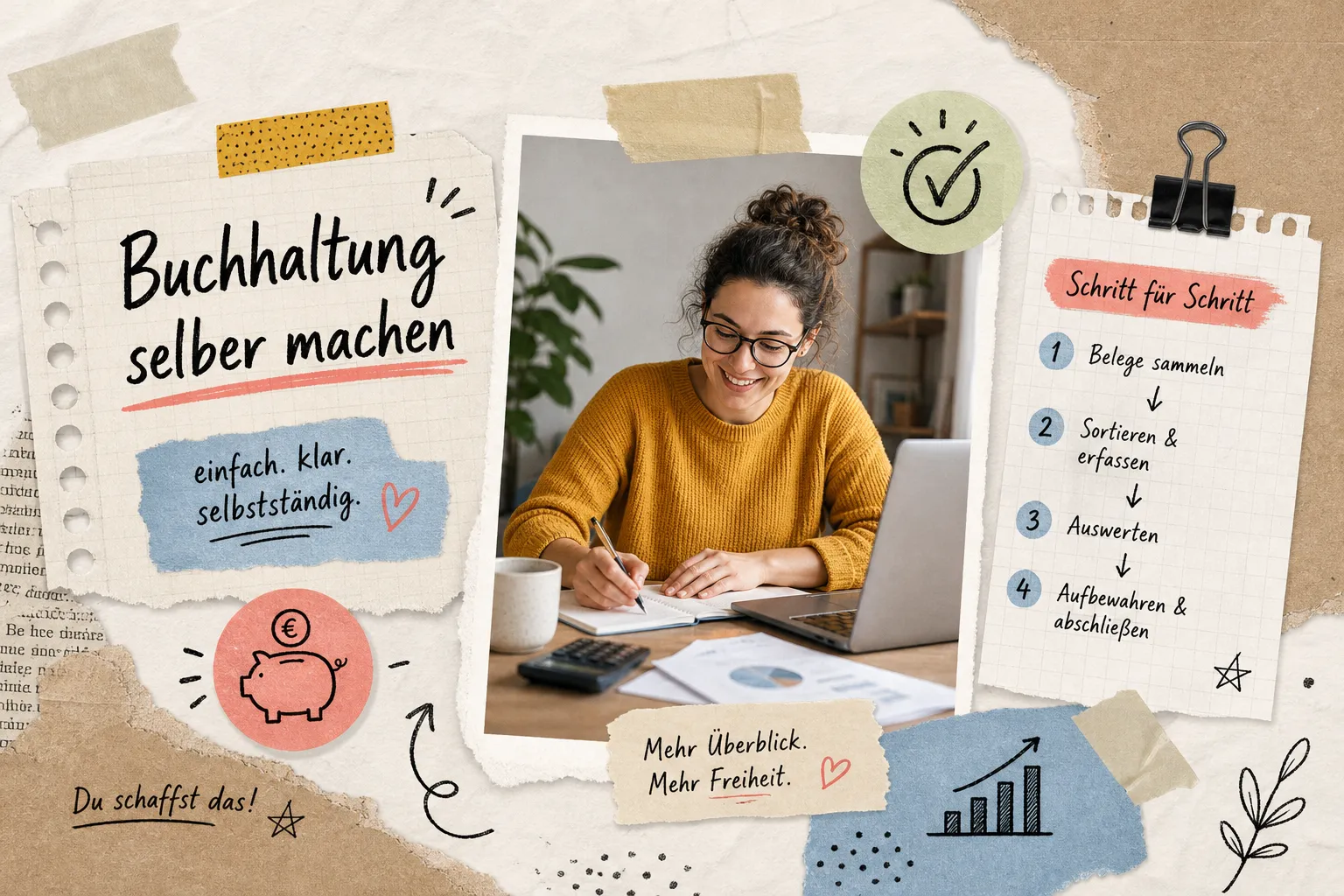 Doing your own bookkeeping without a tax advisor: a step-by-step plan for the self-employed